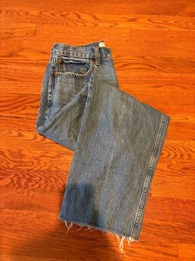 Abercrombie & Fitch Light Blue Relaxed Fit Jeans Baggy sz 28
